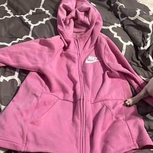 pink nike zip up